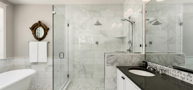 bathroom shower door installation in West Palm Beach