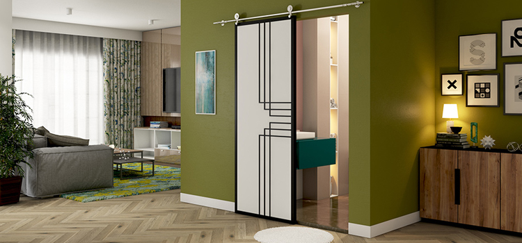 sliding bathroom door installation in West Palm Beach